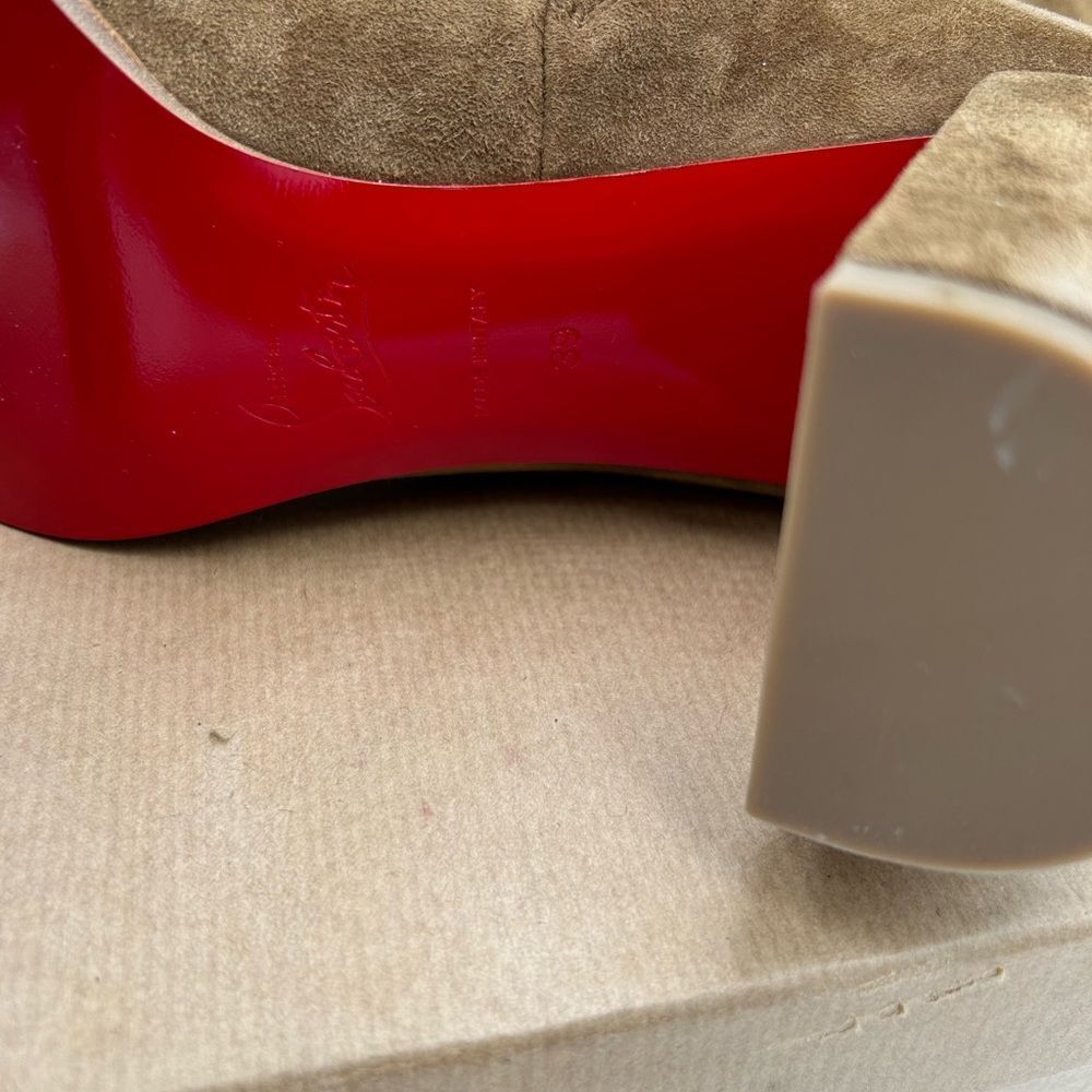 Women’s Christian Louboutin stretchadoxa 70 suede boots, size 39 made in Italy - Picture 7 of 11